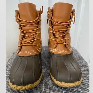 Women's LL Bean Boots 8" Tumbled-Leather-8M